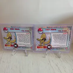 Abra Foil #63 Pokemon Topps TV Animation Edition Black Label + Base, Ex-NM - Image 2