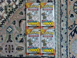 Pokemon TCG S&V Surging Sparks Fun Pack Booster x4 Packs Sealed New Boosters - Image 3