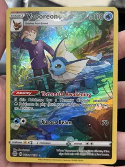 Pokemon Vaporeon Ultra Rare Holo Brilliant Stars TG02/TG30 110 HP - Image 2
