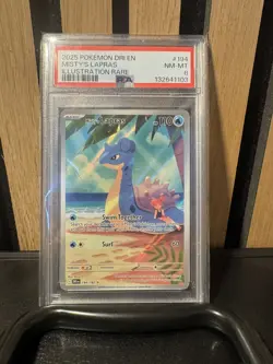 Pokemon Misty's Lapras 194/182 Destined Rivals Illustration Rare Holo PSA 8 - Image 1