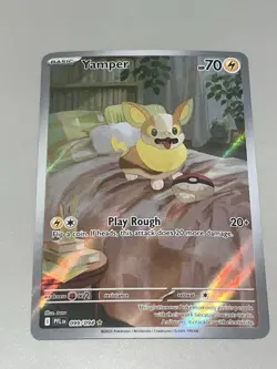 Pokemon TCG Yamper 099/094 Me02: Phantasmal Flames Holo Illustration Rare - Image 3