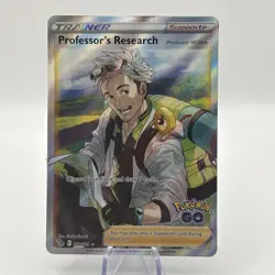 Professor's Research 078/078 Pokemon Go Full Art Near Mint - Image 1