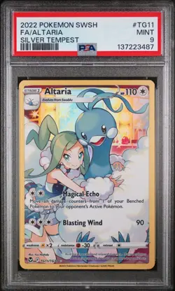2022 Pokemon SWSH FA/ALTARIA Silver Tempest PSA 9 #TG11 Mint Condition - Image 1
