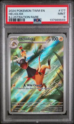 Heliolisk 177/167 Illustration Rare Twm En-twilight Masquerade Pokemon PSA 9 - Image 1