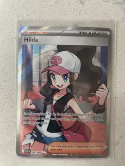 2025 POKEMON WHITE FLARE #164/086 HILDA FULL ART ULTRA RARE - Image 1