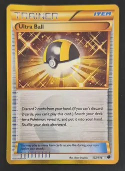 Ultra Ball 122/116 Plasma Freeze Secret Rare - DMG Pokemon TCG - Image 1