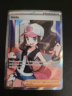 Hilda 164/086 Full Art Pokemon TCG Trainer White Flare English NM - Image 1