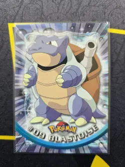 1999 Topps Pokemon Animation Blastoise #09 Red Label Non-Holo - Image 1