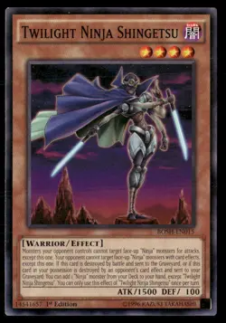 Twilight Ninja Shingetsu Breakers of Shadow BOSH-EN015 Yugioh LP - Image 1