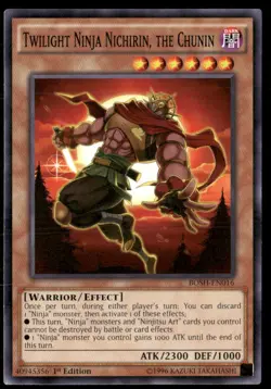 Twilight Ninja Nichirin, the Chunin Breakers of Shadow BOSH-EN016 Yugioh LP - Image 1