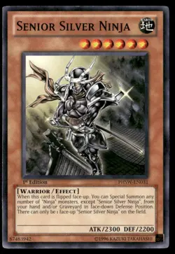Senior Silver Ninja Photon Shockwave PHSW-EN031 Common / Short Print Yugioh LP - Image 1