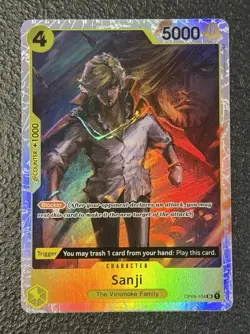 Sanji OP04-104 SR Foil One Piece Premium Booster -The Best- English NM - Image 1