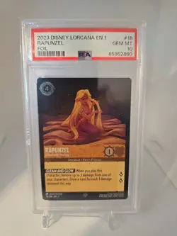 Disney Lorcana Rapunzel Gifted With Healing Foil Psa 10 - Image 1