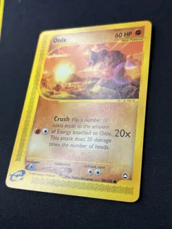 Onix 98/147 - Aquapolis eReader Vintage Non Holo Pokemon Card - LP - Image 2