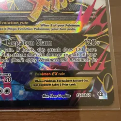 Mega Aggron EX Full Art Holo Card 154/160 XY-Primal Clash MINT - Image 3