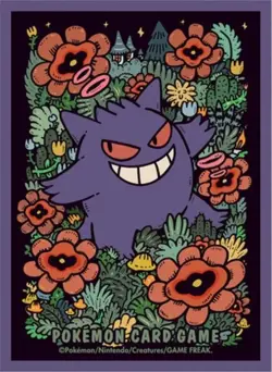 Pokemon TCG Premium Card Sleeve - Gengar Floral Design - Single Sleeve - New - Image 1