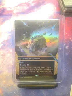 MTG Edge of Eternities-Stellar Sights: Nesting Grounds(Borderless Foil) - Image 1