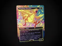 Traveling Chocobo Neon Ink Yellow NM/M FINAL FANTASY Magic the Gathering MTG - Image 1