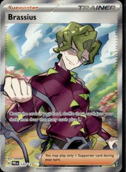 Pokemon Brassius 135/131 Prismatic Evolutions Full Art Ultra Rare - Image 1