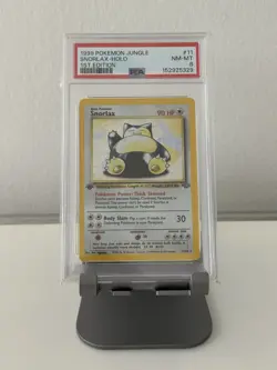 1999 Pokemon Jungle Snorlax Holo 1.st Edition PSA 8 - Image 1