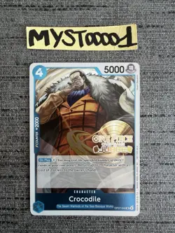 Carte One Piece Crocodile OP07-040 Promo Stamped JUDGE English - Image 1