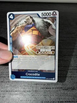 Carte One Piece Crocodile OP07-040 Promo Stamped JUDGE English - Image 3