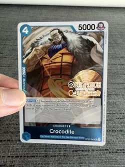 Carte One Piece Crocodile OP07-040 Promo Stamped JUDGE English - Image 5