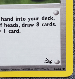 1st Edition Gambler - Fossil - #60/62 - Vintage Pokemon Card 1999 WOTC - Image 4