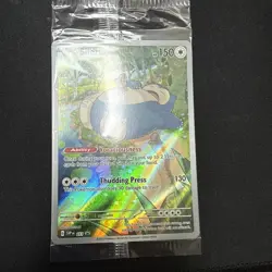 Pokemon TCG Snorlax #051 Holo Full Art Promo Card 151 Near Mint Sealed - Image 1