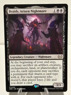Braids, Arisen Nightmare 133 R Commander: Duskmourn: House of Horror NM MTG - Image 1