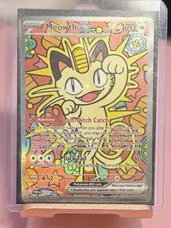 Meowth ex 121/088 SIR Perfect Order POR English NM/M Pokemon Card - Image 1