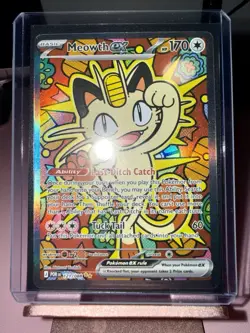 Meowth ex 121/088 SIR Perfect Order POR English NM/M Pokemon Card - Image 2