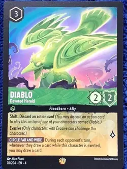 Lorcana TCG Diablo Devoted Herald Legendary Ally Card 70/204 NM-MINT - Image 3