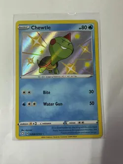 Pokemon Card Chewtle SV028/SV122 Shining Fates Shiny Rare Near Mint - Image 1