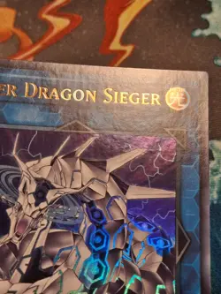 1st ed Cyber Dragon Sieger CYHO-EN046 Ultra Rare Yugioh Card Moderate Play - Image 4