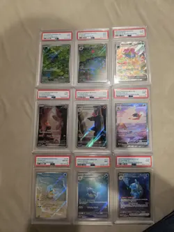 Pokemon 151 EN PSA 9 Complete Starter & Evolutions 9 Card Set - Squirtle is 8 - Image 1