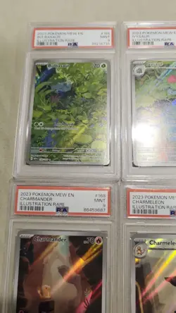 Pokemon 151 EN PSA 9 Complete Starter & Evolutions 9 Card Set - Squirtle is 8 - Image 2