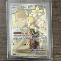 Pokemon TCG Lillie's Ribombee Card Journey Together Illustration, 164/159 - Image 1