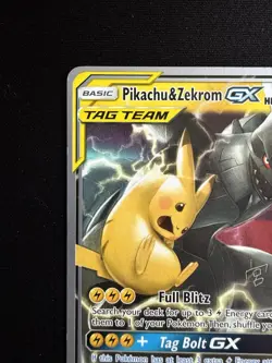 Pokemon Pikachu & Zekrom GX TCG Card 33/181 Sm-Team Up Tag Team - Image 3
