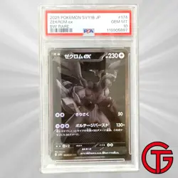 Graduated Pokemon Card PSA10 Zekrom Ex 174/086 BWR SV11b Black Bolt - JP - Image 1