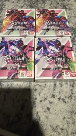 Set of 4 Gundam Card Game St03 and St04 Bricks Only, No Bonus Pack - Image 1