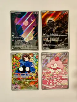 Pokemon TCG Card Lot of 4 English Ascended Heroes Paldea Evolved Black Bolt PSA - Image 1
