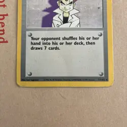 Pokemon card TCG Imposter Professor Oak Base Set 73/102 Unlimited Rare - HP - Image 4