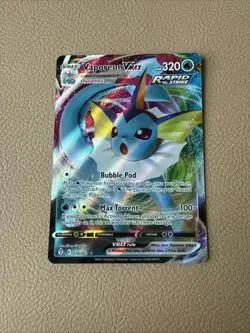 Vaporeon Vmax 30/203 Evolving Skies NM Full Art Ultra Rare Pokemon Card - Image 1