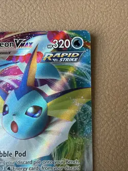 Vaporeon Vmax 30/203 Evolving Skies NM Full Art Ultra Rare Pokemon Card - Image 3
