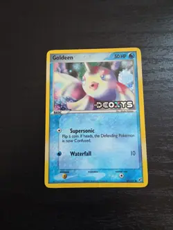 Pokemon Card Goldeen 61/107 EX Deoxys Stamped Reverse Holo LP - Image 1
