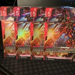X4 Sinanju ST03-001 | LR | Gundam Card Game | Near Mint playset - Image 1