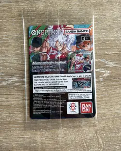 Mint Bandai Namco One Piece CCG Monkey.D.Luffy US Voyage Promo Character Card - Image 2