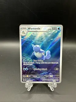 Pokemon TCG Wartortle 171/165 Scarlet & Violet 151 Illustration Rare Card - Image 1