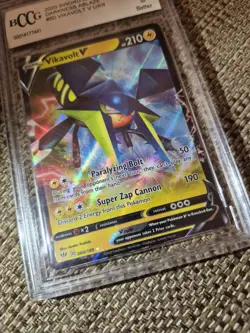 Vikavolt V 060/189 Holo Shiny Pokemon TCG Card Darkness Ablaze 2020 [BCCG 10] - Image 4